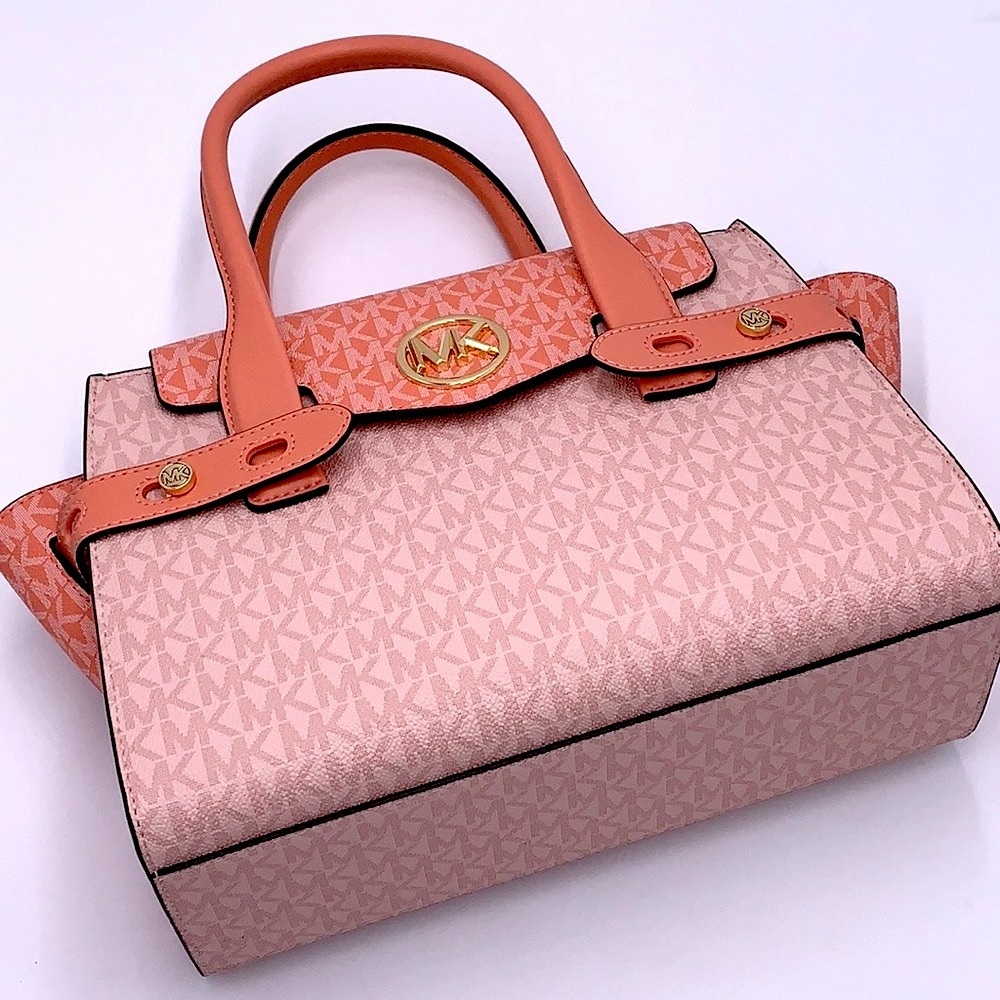 MICHAEL KORS
Carmen Medium Color-Block Logo Satchel color SHERBERT Multi - Picture 8 of 16